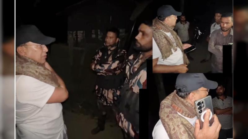 গভীর রাতে সীমান্তে মাদকবিরোধী অভিযানে এমপি