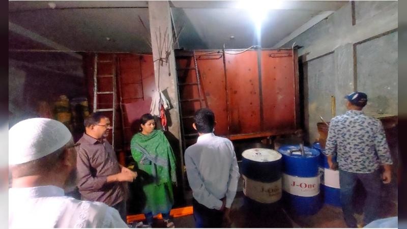 আবাসিক ভবনে মিলল ১৮ হাজার লিটার ডিজেল