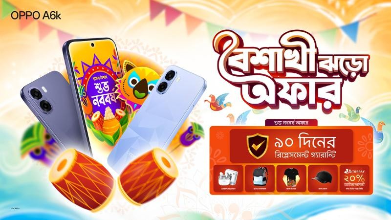 উন্মোচিত হলো অপো এ৬কে