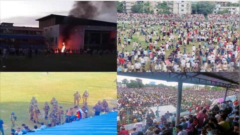 কক্সবাজার স্টেডিয়ামে তাণ্ডবের ঘটনায় দুটি মামলা