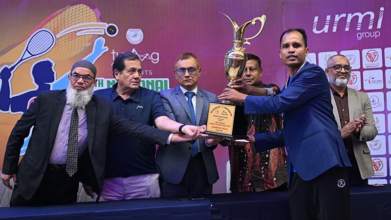 বসুন্ধরা স্পোর্টস সিটিতে শেষ হলো স্কোয়াশ চ্যাম্পিয়নশীপ
