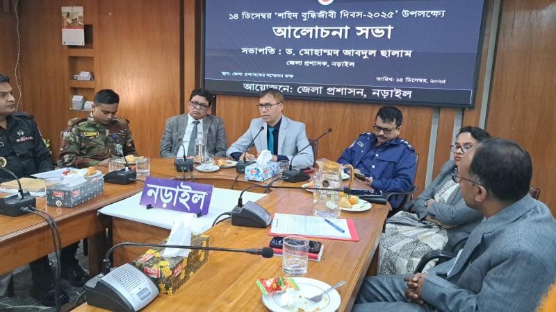 নড়াইলে শহিদ বুদ্ধিজীবী দিবস পালন