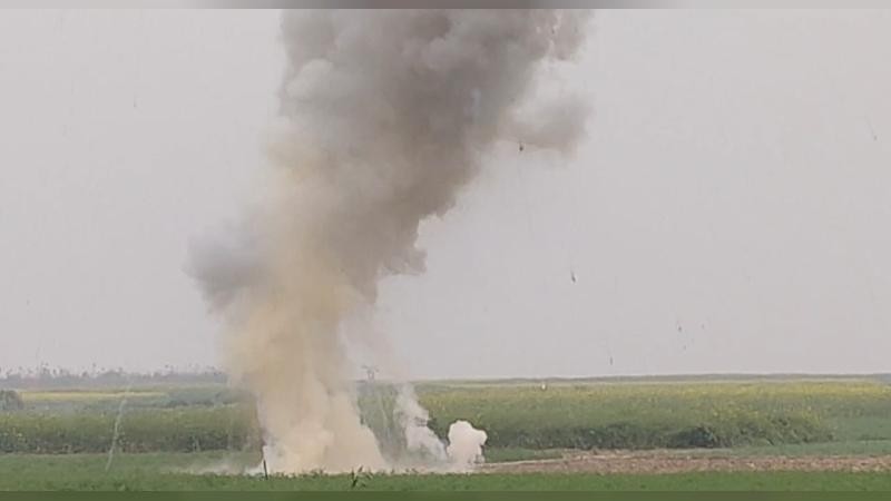 শরীয়তপুরে হাতবোমা ধ্বংস করলো বোম ডিসপোজাল ইউনিট