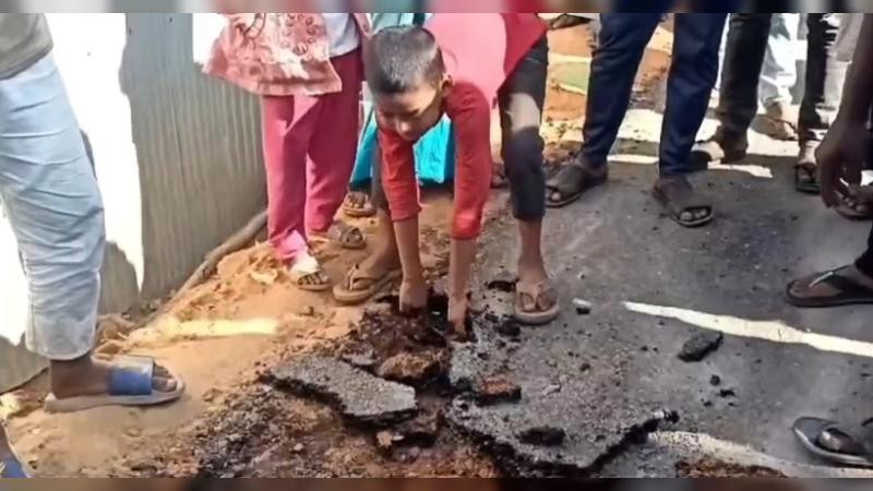 পানছড়িতে এলজিইডির সড়ক নির্মাণে ভয়াবহ অনিয়ম