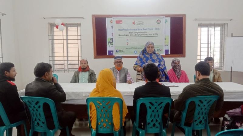 গুরুদাসপুরে লিঙ্গভিত্তিক সহিংসতা রোধে সংবাদ সম্মেলন