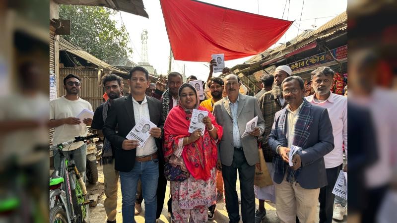 রাজবাড়ী-২ আসনে স্বতন্ত্র প্রার্থী নাসিরুল হক সাবুর কলস মার্কার প্রচারনা