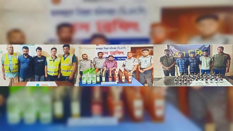 যশোরে পৃথক পুলিশি অভিযানে বিপুল পরিমান মাদক উদ্ধার, আটক ৬ কারবারি