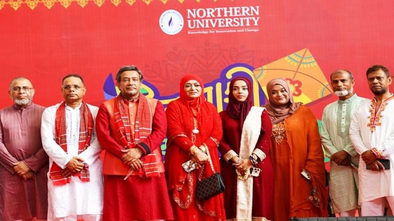 লোকজ ঐতিহ্য আর সংস্কৃতির ছোঁয়ায় এনইউবিতে বৈশাখ উৎসব অনুষ্ঠিত