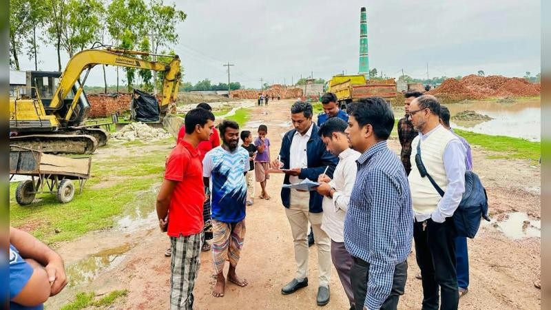 ফুলপুরে ৩ অবৈধ ইটভাটায় ৬ লাখ টাকা জরিমানা