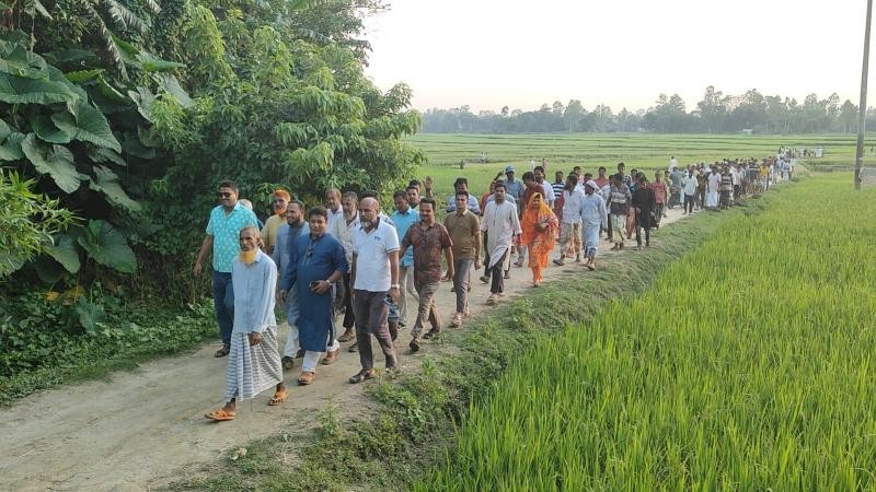 সিরাজগঞ্জে ফসলি জমিতে নদী পুনর্খননের গুজব, বিএনপির প্রতিবাদ