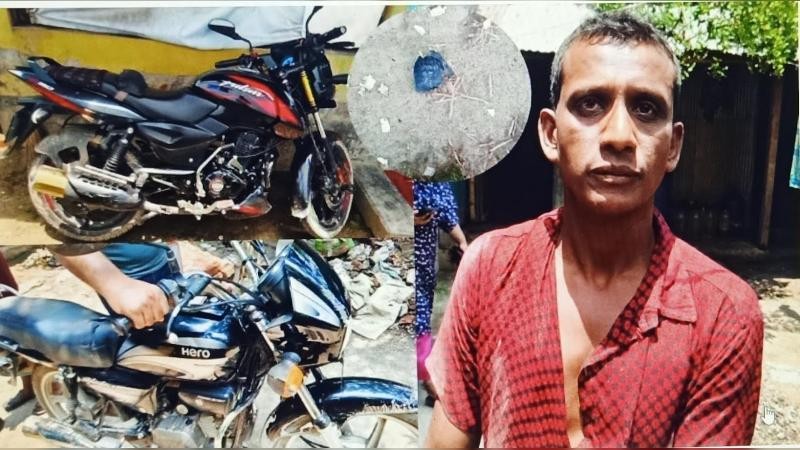 শার্শায় বসত বাড়িতে ককটেল বিস্ফোরণ ঘটিয়ে মোটরসাইকেল লুট: আটক ১