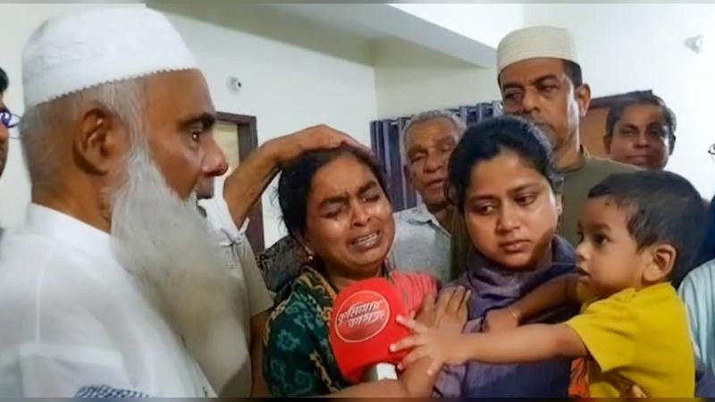 নিহত বুলেট বৈরাগীর পরিবারের সাথে দেখা করলেন মনিরুল হক এমপি