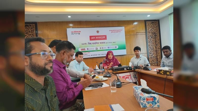 বরগুনায় ভূমিসেবা মেলা-২০২৬ উপলক্ষে প্রস্তুতিমূলক প্রেস কনফারেন্স অনুষ্ঠিত