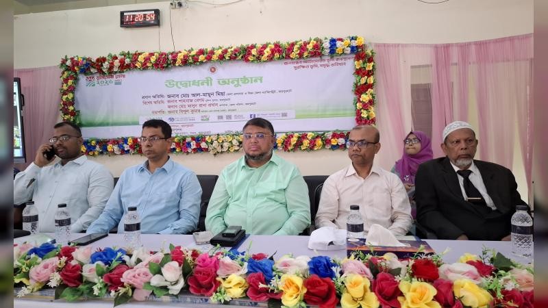 জয়পুরহাটে বর্ণাঢ্য আয়োজনে 'ভূমি সেবা সপ্তাহ উদ্বোধন