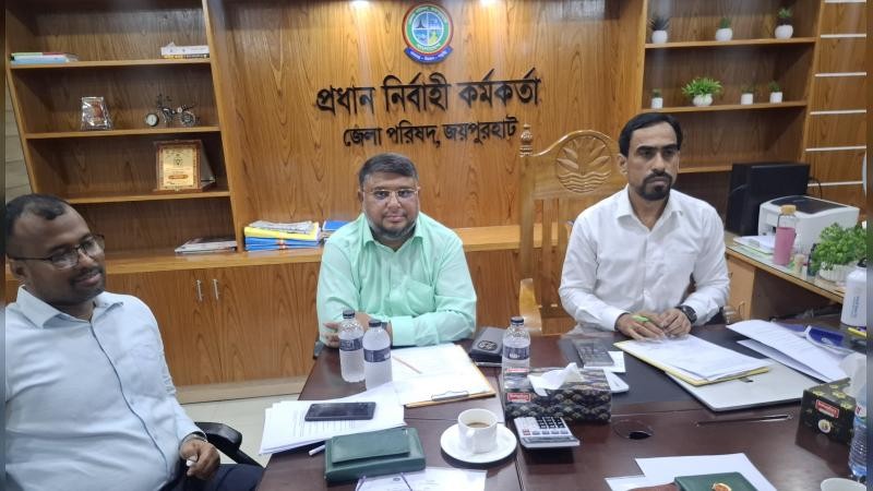 জয়পুরহাট জেলা পরিষদের মাসিক সভা অনুষ্ঠিত