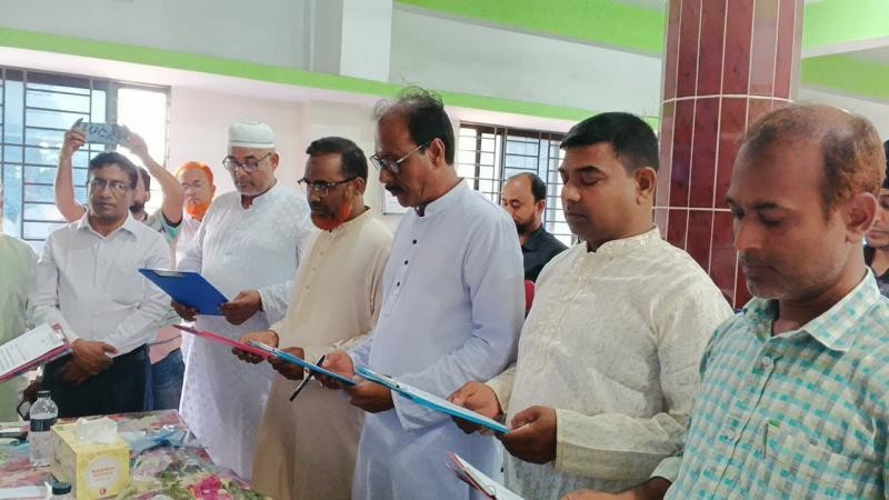 নাগরপুরে মাধ্যমিক শিক্ষক সমিতির কমিটির শপথ গ্রহণ