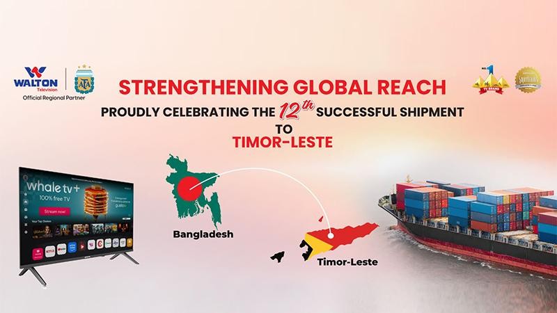 পূর্ব-তিমুরে রপ্তানি হচ্ছে ওয়ালটন টিভি