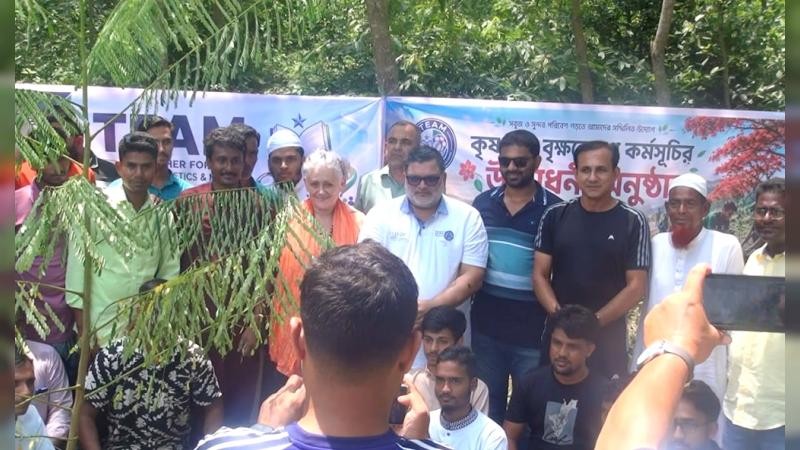 নালিতাবাড়ীতে টিমের উদ্যোগে পাহাড়ী রাস্তায় রোপন হবে হাজারও কৃষ্ণচূড়ার চারা, উদ্বোধন করলেন এমপি ফাহিম চৌধুরী