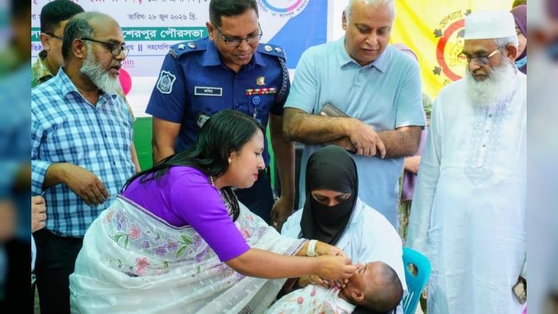 শেরপুরে জাতীয় ভিটামিন 'এ' প্লাস ক্যাম্পেইন উদ্বোধন