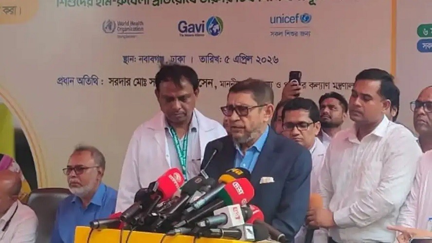 ৩ মে থেকে সারাদেশে হামের টিকাদান: স্বাস্থ্যমন্ত্রী
