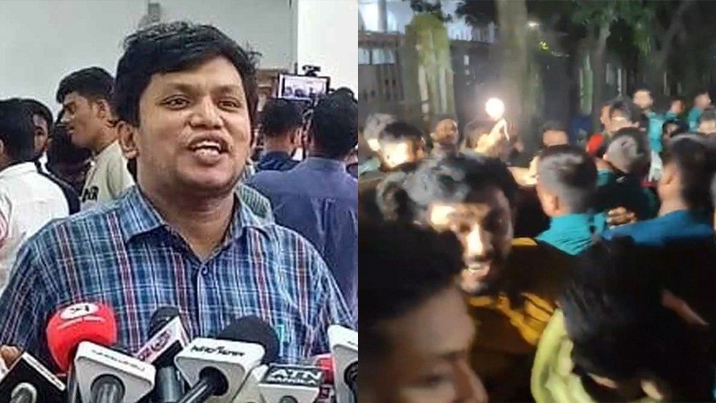 রুমমেটকে ছুরিকাঘাত: ডাকসুর ভিপি প্রার্থীকে পুলিশে দিলো প্রশাসন