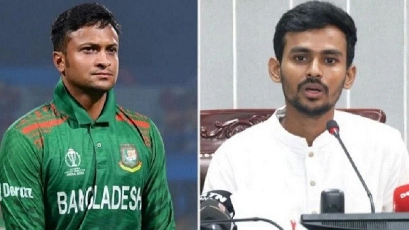 সাকিবকে বাংলাদেশের হয়ে খেলতে দেওয়া হবে না: ক্রীড়া উপদেষ্টা