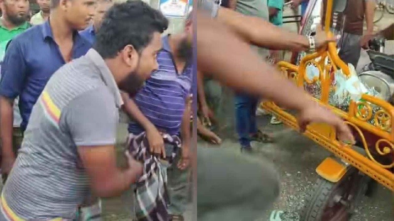 এবার পুলিশের ওপর হামলা করে ছিনিয়ে নিলো অবৈধ অটোরিকশা