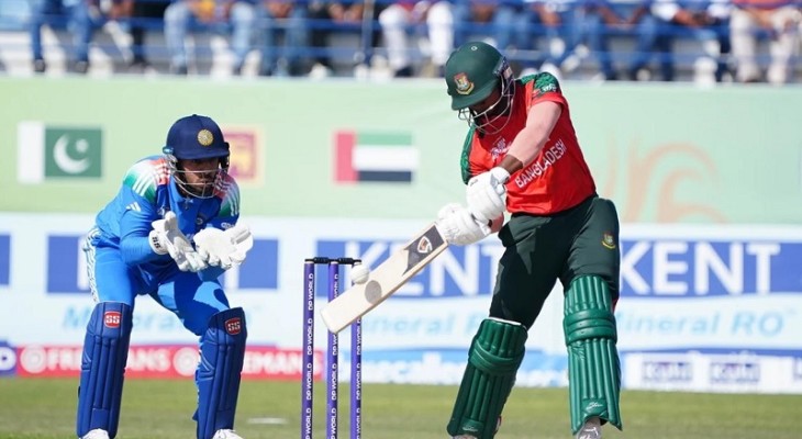 সুপার ওভারে ভারতকে বধ করে ফাইনালে বাংলাদেশ