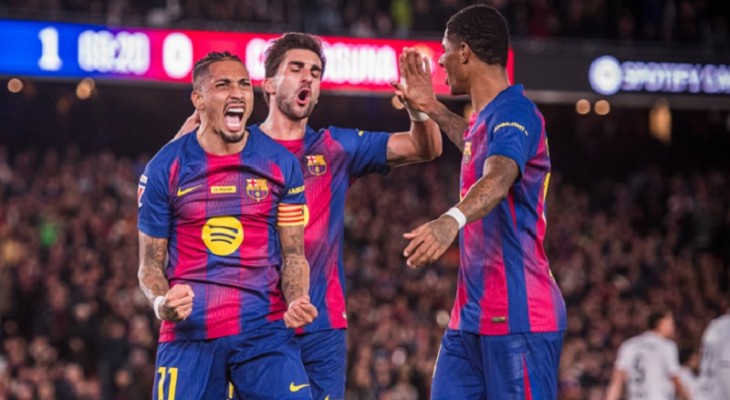 রাফিনিয়ার জোড়া গোল, বড় জয়ে ফাইনালে বার্সেলোনা