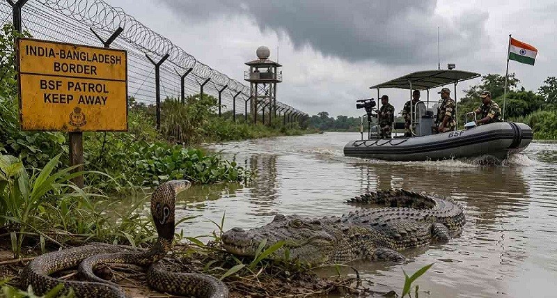 সীমান্তে সাপ ও কুমির মোতায়েনের পরিকল্পনা ভারতের, নেপথ্যে কী
