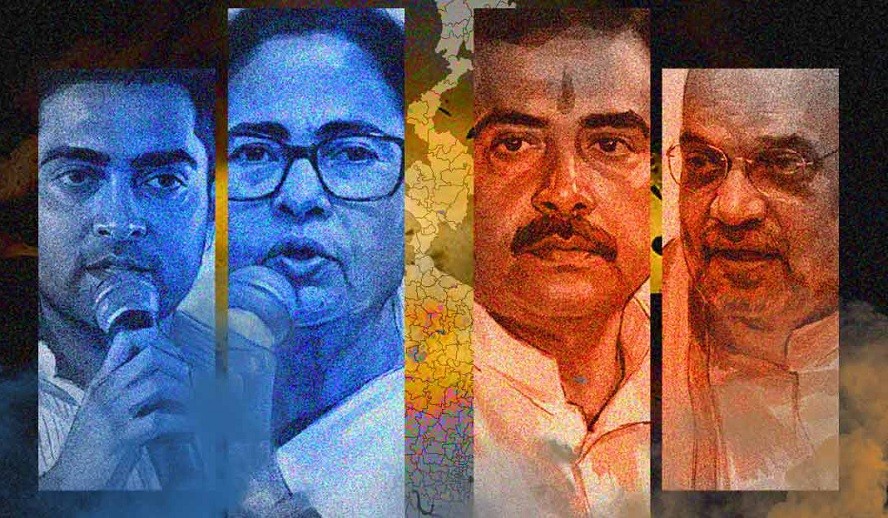 পশ্চিমবঙ্গে বুথফেরত সমীক্ষা, বিজেপি-তৃণমূলের হাড্ডাহাড্ডি লড়াই