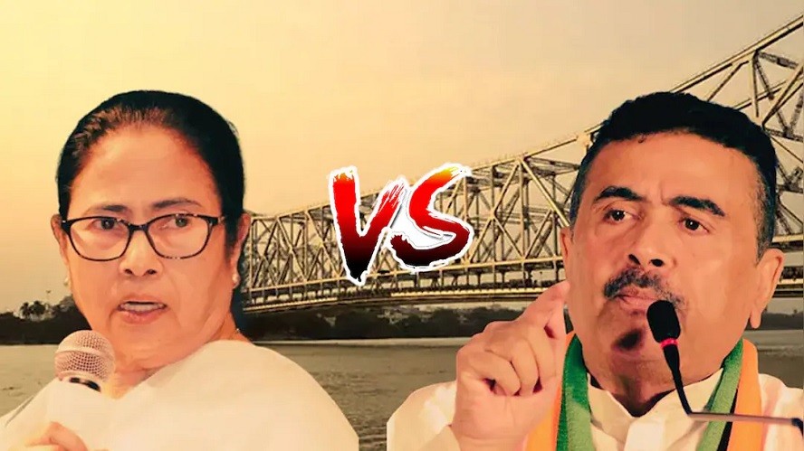 পশ্চিমবঙ্গে এগিয়ে বিজেপি, ১৫ বছরের শাসন হারানোর শঙ্কায় মমতার তৃণমূল