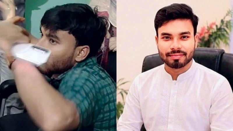 অশালীন ও আপত্তিকর বার্তা, এনসিপি নেতাকে জুতাপেটা
