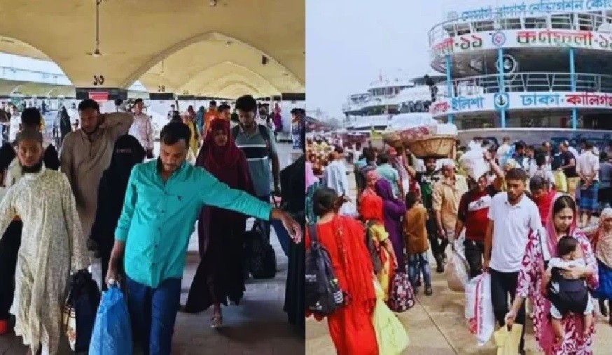 ঈদের ছুটি শেষে রাজধানীতে ফিরছেন কর্মজীবীরা