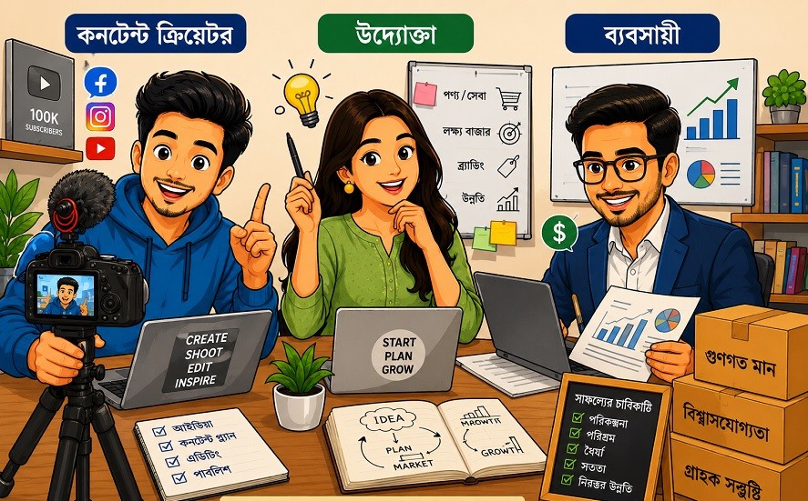 কনটেন্ট ক্রিয়েটর, উদ্যোক্তা ও ব্যবসায়ীদের জন্য নতুন সুযোগ