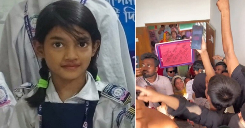 রামিসা হত্যাকাণ্ড: দ্রুত বিচার দাবিতে পল্লবী থানা ঘেরাও