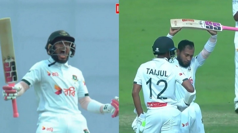 মুশফিকের সেঞ্চুরি, পাকিস্তানকে চ্যালেঞ্জ ছুড়ে দিল বাংলাদেশ