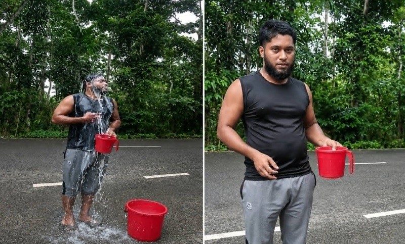 দুধ দিয়ে গোসল করে জামায়াত ছাড়লেন যুবক