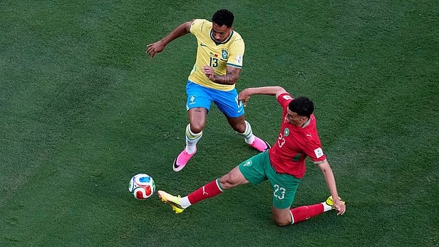 বিশ্বকাপে ব্রাজিলকে আটকে দিল মরক্কো, ভিনিসিয়ুসের গোলে রক্ষা পেল সেলেসাওরা