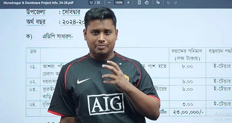 জেলা পরিষদের ১০ কোটি টাকার হিসাব দিলেন হাসনাত আবদুল্লাহ